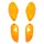 CABOCHON CLIGNOTANT SCOOT ADAPTABLE PIAGGIO 50 TYPHOON 2006>, NRG MC3 AV+AR ORANGE (x4) (AVANT COMME NRG EXTREME MC3 + ARRIERE COMME TYPHOON) -REPLAY