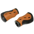 GRIP CITY/TREKKING BIKE PROGRIP 988 BLACK/BROWN Ø22 mm L85MM (PAIR) STYLE VINTAGE