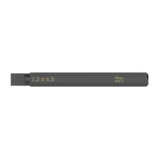 EMBOUTS/LAMES INTERCHANGEABLES DE TOURNEVIS A FRAPPER WERA 800 S 1/4 A FENTE/PLAT 1,2 x 6,5 mm L 70 mm (VENDU A L'UNITE)) -MARQUE ALLEMANDE POUR LES ATELIERS