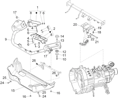 Supports moteur