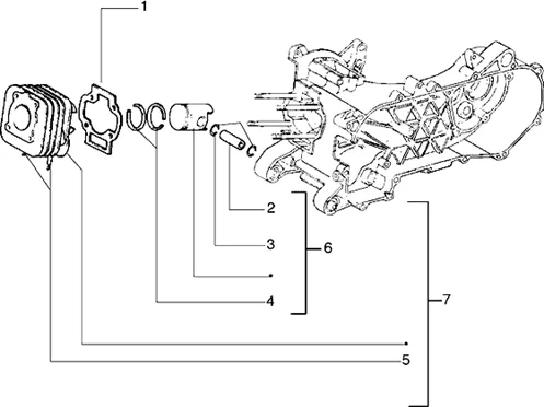 Ensemble cylindre-piston-axe de piston