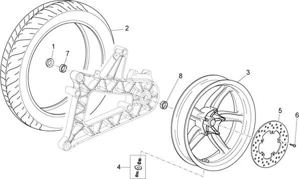 Roue arrière