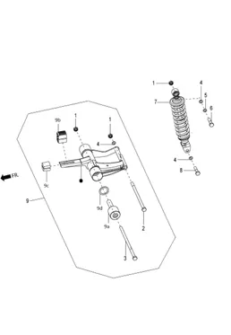 Suspension arrière - Amortisseur/s