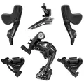 GROUPE/TRANSMISSION ROAD LTWOO 2X11-SPEED R9 SERIES DISC HYDRAULIC CARBON BLACK (DERAILLEURS FRONT+REAR - LEVIERS/MANETTES WITH ETRIERS FRONT AND REAR) (BOXED) -OIL MINERALE
