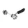 QUICK RELEASE OF SADDLE ERGOTEC STEEL BLACK/CHROME-PLATED M6 X 55 mm (SOLD INDIVIDUALLY)