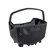 REAR BASKET PLASTIC RACKTIME BASK IT BLACK WITH ANSE ON CARRIER (43X24X29 CM) - COMPATIBLE SYSTEM RACKTIME SNAPIT