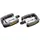 PEDAL CITY BEARING PREMIUM ALUMINIUM SILVER/BLACK 9/16" (PAIR CARDED)
