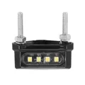 ECLAIRAGE DE PLAQUE IMMATRICULATION REPLAY UNIVERSEL 4 LEDS SMD TRANSPARENT/NOIR (L 42mm / H 15mm / L 20mm) (HOMOLOGUE CE)