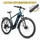 ELECTRIC BICYCLE/E-BIKE TREKKING BIKE 28 LEADER FOX BARNET 2025 MEN'S BLUE 9-SPEED MID-DRIVE MOTOR BAFANG M510 36-SPEED 95NM BATTERY 20AH (19'' - H48CM - SIZE L - FOR ADULT OF 178 cm TO 185 cm)