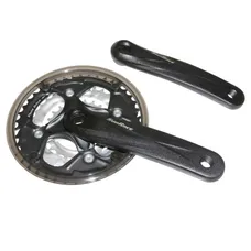 MTB CRANKSET SUNRACE 7/8-SPEED M5 ALUMINIUM BLACK 170 mm 42-34-24 WITH PARE CHAIN FUME - HOUSING 113 mm