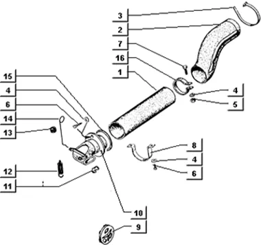 Tuyau adduction air
