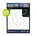 AUTOCOLLANT/STICKER REFLECHISSANT POUR VELO, CASQUE MODELE ECLAIR BLANC (PLANCHE) -REFLECTIVE BERLIN