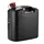 JERRYCAN/BIDON ESSENCE/CARBURANT PRESSOL EN POLYETHYLENE NOIR AVEC BEC FLEXIBLE 20L (AVEC GRADUATION)