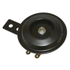 AVERTISSEUR/KLAXON SCOOT DC 12V ACIER NOIR 100DB (DIAM 70mm) -P2R