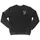SWEAT-SHIRT LEADER FOX SIZE M BLACK (LOGO WHITE) -ACS
