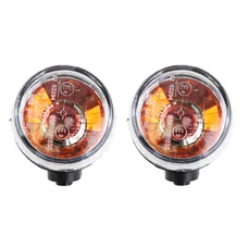 CLIGNOTANT SCOOT ADAPTABLE KYMCO 50-125 AGILITY ARRIERE TRANSPARENT/NOIR (HOMOLOGUE CE) (PAIRE) -P2R