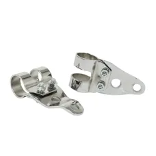 SUPPORT DE PHARE CYCLO ADAPTABLE MBK 51/MOTOBECANE/PEUGEOT 103 CHROME (DIAM 26mm) (PAIRE) -SELECTION P2R
