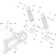 Suspension arrière - Amortisseur/s 