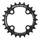 PLATEAU VTT 4BRA D.64 TA CHINOOK 24DTS INTERIEUR DOUBLE NOIR ALU POUR SHIMANO / SRAM / RACE FACE / FSA 10/11V.