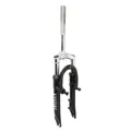 MTB FORK 20 " M-W TO SUSPENSION DISC + V-BRAKE STEEL RESSORT/ELASTOMERE BLACK DEB. 50 mm PIVOT (220/130 mm) THREADED 1"-22,2 INNER