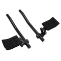AERO BAR EXTENSION CONTRE LA MONTRE 31,8-25,8 ALUMINIUM BLACK MATTE POSITION BASSE WITH REPOSE BRAS
