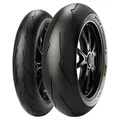 PACK/TRAIN OF MOTORCYCLE TYRE FRONT + REAR PIRELLI DIABLO SUPERCORSA V2 SC2 RADIAL ZR 120/70-17 FRONT TL 58W + 190/55-17 REAR TL 75W (SOLD IN PACKS OF 2)