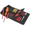 SCREWDRIVER ISOLE WERA KOMPAKT VDE ENDS/BITS/BLADES INTERCHANGEABLE INCLUDED ETUI CEINTURE AND TESTER OF PHASE UNIPOLAIRE RED/YELLOW (SET 18 PIECES) -BRAND GERMAN FOR THE WORKSHOPS