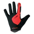 GANTS VELO VTT LONG GIST HERO GEL ROUGE M (PAIRE SUR CARTE) COMPATIBLE ECRAN TACTILE -5532