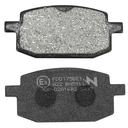 BRAKE PAD SET NEWFREN FOR PEUGEOT 50 V-CLIC FRONT/PGO 50 BIG MAX 1994>2002 FRONT/MBK 100 BOOSTER 1999>2001 FRONT/YAMAHA 100 BWS 1999>2001 FRONT/SKYTEAM 50-125 SKYMAX (FD0175BE) (ELITE ORGANIC)