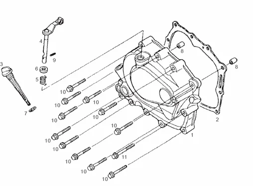 Couvercle carter variateur