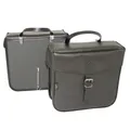 BICYCLE PANNIER SPORFABRIC S14 STYLE VINTAGE - MOUNTING KIT CROCHET - EFFET CUIR BLACK (LG30XL11XH30) (PAIR)