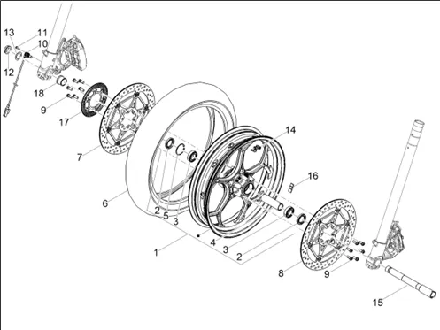 Roue avant