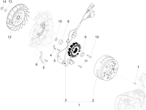 Volant magnetique