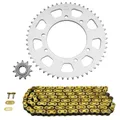 KIT CHAINE ADAPTABLE PEUGEOT 50 XP6 ENDURO 2004>2005 420 11x52 (DIAM COURONNE 105/125/8.5) (DEMULTIPLICATION ORIGINE) -AFAM