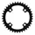 E-BIKE CHAINRING 4-BOLT DIA. 104 FOR BOSCH MICHE 38T SINGLE BLACK STEEL 8/9/10-SPEED