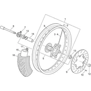Roue AV - SUPERMOTARD