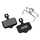 DISC BRAKE PAD SET MTB AVID AVID ELIXIR 9/7/5, SRAM XX/XO/DB (ELVEDES MEDIUM/SEMI-METAL) (PAIR CARDED)