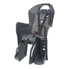 PORTE BEBE/SIEGE ENFANT ARRIERE POLISPORT A FIXER SUR PORTE BAGAGE FIXATION ETAU KOOLAH GRIS COUSSIN GRIS (9 A 22Kgs) HOMOLOGUE EN 14344