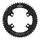 ROAD CHAINRING 4-BOLT DIA. 110 FOR SHIMANO 105 R7100 MICHE 50T OUTER BLACK 12-SPEED