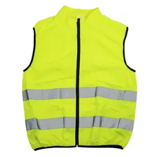 GILET OF SAFETY PREMIUM ADULT YELLOW REFLECTIVE WITH ZIP TOTAL AND POCHE REAR ZIP