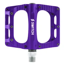 PEDAL MTB PLATEFORME DOWNHILL/BMX SWITCH LARGE FREERIDE ALUMINIUM CNC PURPLE THREAD 9/16 WITH PICOTS (PAIR) 110X100MM