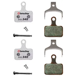PLAQUETTE DE FREIN ROUTE SHIMANO DURA-ACE R9170, ULTEGRA R8070, TIAGRA R4770, RS805, RS505, RS405, RS305 (SWISSSTOP ORGANIC - DISC 34E - PAIR & FAIR) (2 PAIRES) - COMPATIBLE VAE
