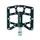 PEDAL MTB PLATEFORME DOWNHILL/BMX SWITCH NORTH SHORE ALUMINIUM BLACK THREAD 9/16 WITH PICOTS (PAIR) 110X95MM
