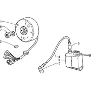 Volant magnetique-Bobine h.t.