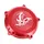 COUVERCLE EMBRAYAGE 50 A BOITE VOCA RACING POUR MINARELLI 50 AM6 / RIEJU 50 MRT / BETA 50 RR / SHERCO 50 SM-R, SE-R ALU CNC ROUGE