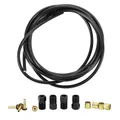 BRAKE HOSE FOR DISC BRAKE TYPE TEKTRO BLACK - WITH 4 RACCORDS OLIVES AND PINS FOR CABLE HOUSING HYDRAULIC DEORE/ALIVIO/ALTUS LENGTH 3000 mm