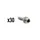 BRAKE HOSE CONNECTOR BRAKE ELVEDES INSERT/PIN COMPATIBLE SRAM AV03-1 SILVER (SOLD IN PACKS OF 30)