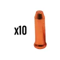 EMBOUT DE CABLE DERAILLEUR/FREIN ELVEDES 2,3mm ALU ORANGE (VENDU PAR 10)