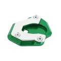 EXTENSION/AGRANDISSEUR BEQUILLE LATERALE MOTO POUR KAWASAKI 900 Z900, 650 Z650 ALU CNC VERT/ARGENT -AVOC