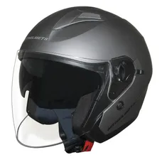 OPEN-FACE HELMET MT HELMETS BOULEVARD SV DOUBLE VISORS SOLID COLOUR GREY TITANIUM MATTE XS